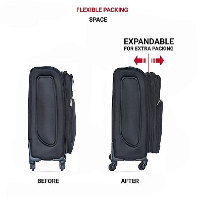 2-Piece 20" 24" Softside Oxford Luggage Set