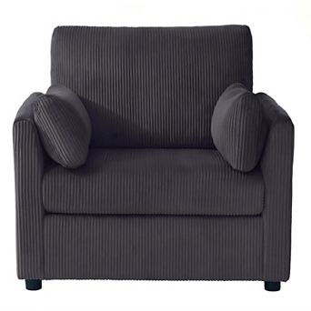 37.75" Oversized Accent Chair with 2 Pillows