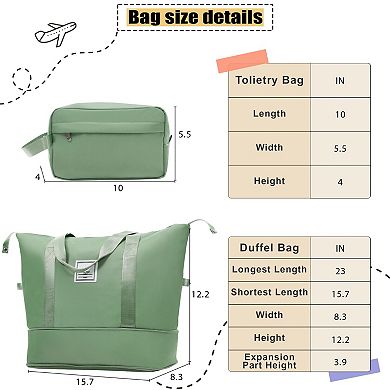 Softside Expandable 5-Piece Luggage Set, 22"/26"/30" with Duffel Bag