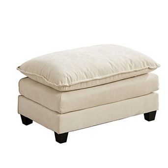 Sectional Couch Cloud Sofa Ottoman for Living Room, Bedroom, Apartment