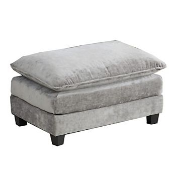 Sectional Couch Cloud Sofa Ottoman for Living Room, Bedroom, Apartment