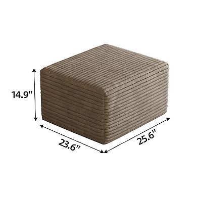 Modular Sectional Sofa with Ottoman, No Assembly Required