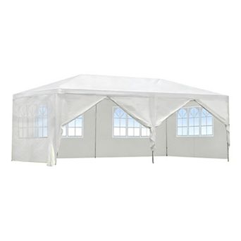 10x20' Outdoor Party Tent Gazebo with 6 Removable Sidewalls