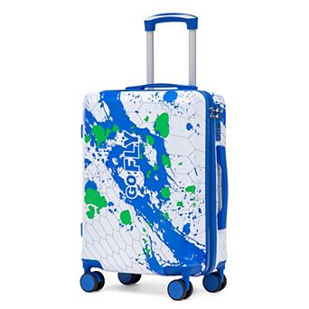 20" Carry-On Luggage, Printed Splatter Pattern