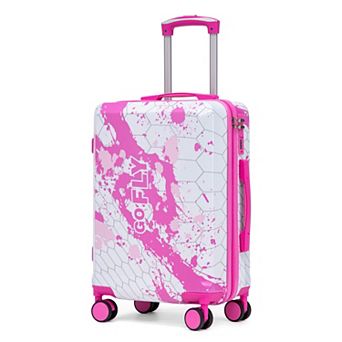 20" Carry-On Luggage, Printed Splatter Pattern