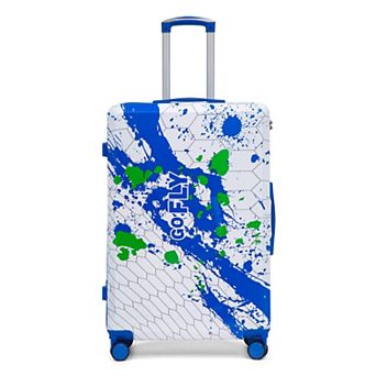 28" Carry-On Luggage, Printed Splatter Pattern
