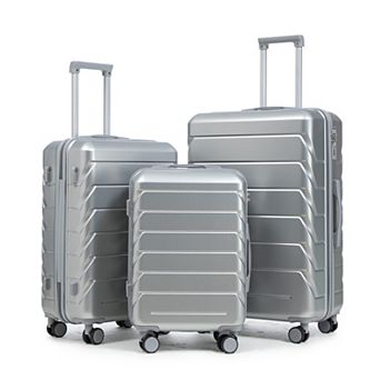 3 pc 20" 24" 28" ABS Hardshell Luggage Set for Travel