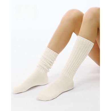 Women's Slouch Crew Cotton Blend Socks Soft Comfortable Casual Wear