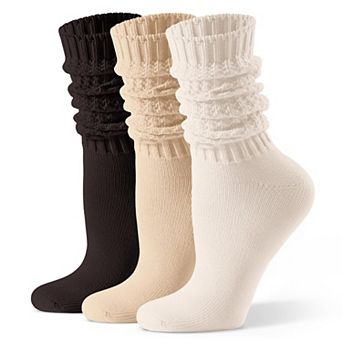 Women's Slouch Crew Cotton Blend Socks Soft Comfortable Casual Wear