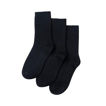 Women's 3 Pairs Super Soft Warm Cozy Cashmere Blend Crew Socks Fall Winter Gift