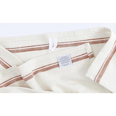 Farmhouse Slubbed Cotton Kitchen Towels Soft Absorbent with Hanging Loop Machine Washable