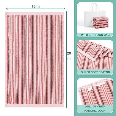 Kitchen Cotton Dish Towels Thick Highly Absorbent With Hanging Loop