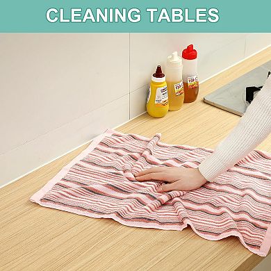 Kitchen Cotton Dish Towels Thick Highly Absorbent With Hanging Loop