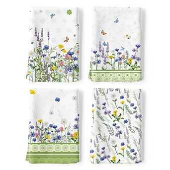 Cotton Kitchen Tea Towels Quick Drying Dish Cloths For Gifting And Home Decor
