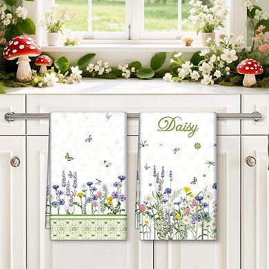 Cotton Kitchen Tea Towels Quick Drying Dish Cloths For Gifting And Home Decor