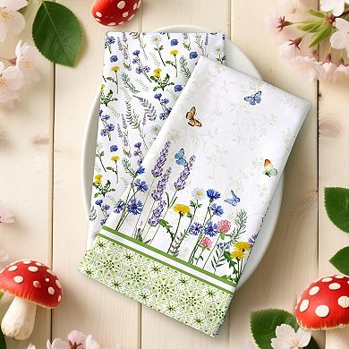 Cotton Kitchen Tea Towels Quick Drying Dish Cloths For Gifting And Home Decor