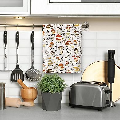 Cute Mushroom Soft Absorbent Decorative Kitchen Hand Towel Set