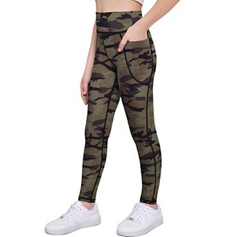 Arshiner Girls Athletic Leggings High Waist Yoga Pants For Kids With Pockets Dance Running Workout