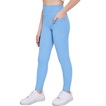 Arshiner Girls Athletic Leggings High Waist Yoga Pants For Kids With Pockets Dance Running Workout