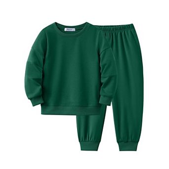 Arshiner Boys Crew Neck Long Sleeve Sweatshirt Pants Set Casual Clothing For Kids