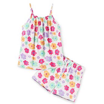 Arshiner Girls Summer Clothes Piece Cute Outfits Kids Print Sleeveless Top Shorts Clothi
