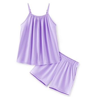 Arshiner Girls Summer Clothes Piece Cute Outfits Kids Print Sleeveless Top Shorts Clothi
