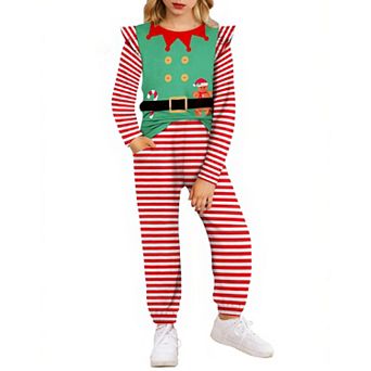 Arshiner Girls Clothes Long Sleeve Pullover Tops And Pants With Pockets Clothing Set