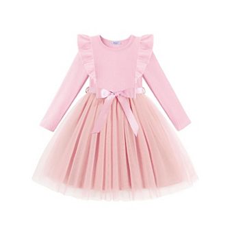 Arshiner Toddler Dress Christmas Patter Tulle Girls Long Sleeve Tutu Winter Kis Outfit
