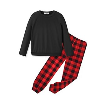 Arshiner Teen Girl Clothes Fashion Jogger Set Long Sleeve Tops And Sweatpants With Pockets Kids