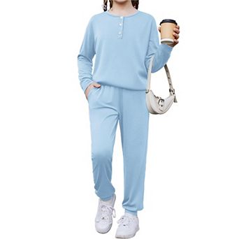 Arshiner Girls Clothes Crew Neck Long Sleeve Tops And Pants Set With Pockets Fall Outfits