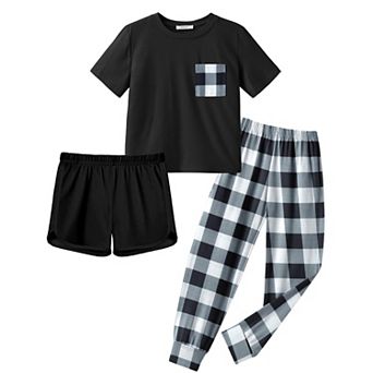 Arshiner Girls Clothes Piece Outfits Short Sleeve Shirt Dolphin Shorts Sets And Sweatpant