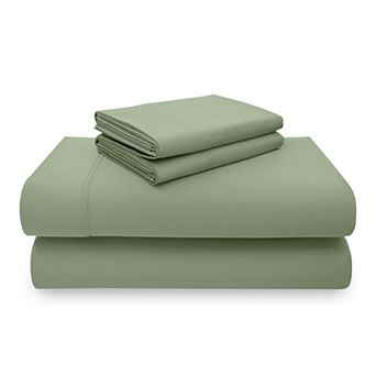 California Design Den 100% Organic Cotton Deep Pocket Sheet Set - Soft, Lightweight Sateen, Durable