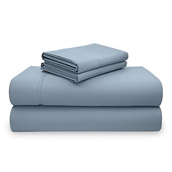 California Design Den 100% Organic Cotton Deep Pocket Sheet Set - Soft, Lightweight Sateen, Durable