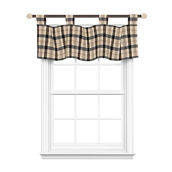 Bison Check Tab 4" Tabs Tab Top Lining Luxurious And Elegant Window Treatment Valance