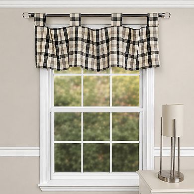 Bison Check Tab 4" Tabs Tab Top Lining Luxurious And Elegant Window Treatment Valance