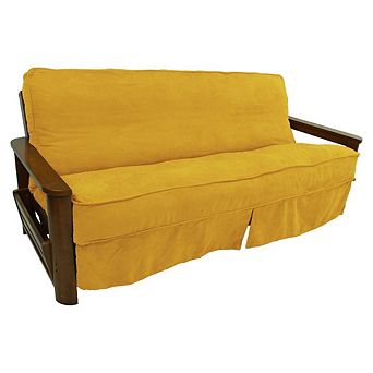 Blazing Needles Solid Microsuede Double Corded 8 to 9-inch Full Futon Slipcover