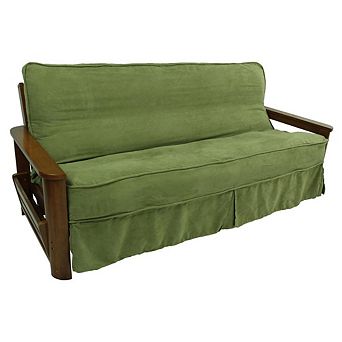 Blazing Needles Solid Microsuede Double Corded 8 to 9-inch Full Futon Slipcover