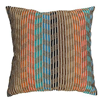 Blazing Needles Moroccan Patterned Beaded Velvet Throw Pillow