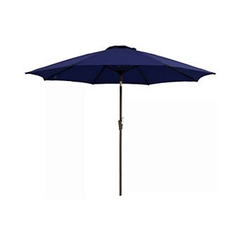 10FT Patio Umbrella with Crank and Tilt, 8 Ribs, UV Protection, Waterproof for Garden Deck