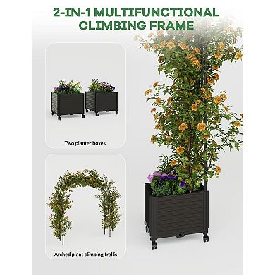 87Inch Black Metal Garden Arch Trellis Adjustable Wedding Decor Backdrop Stand