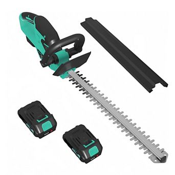 22.4" Brushless Cordless Hedge Trimmer, Electric Grass Shears for Garden Care, Fast Charger