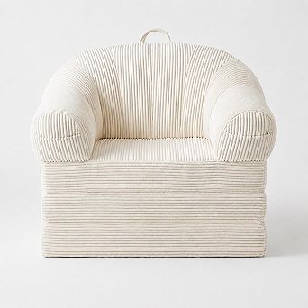 Corduroy Convertible Floor Chair & Sleeper Bed, 2 in 1 Folding Couch Sofa for Apartment Dorm
