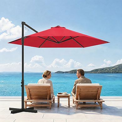 UV-Resistant 9FT Cantilever Patio Umbrella