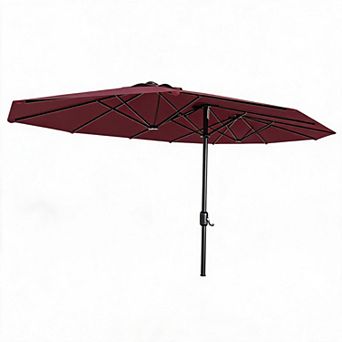 13FT Double-Sided Rectangular Patio Umbrella