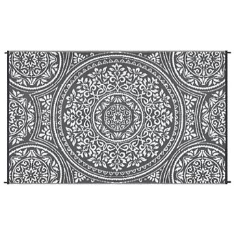 Reversible Plastic Outdoor Rug - Easy to Clean, Waterproof Garden Mat