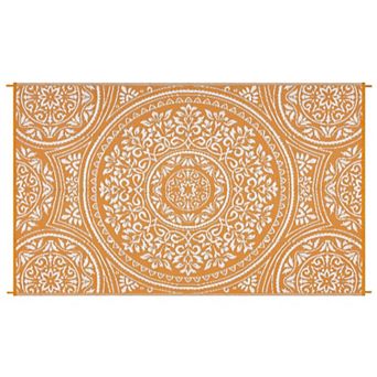 Reversible Plastic Outdoor Rug - Easy to Clean, Waterproof Garden Mat