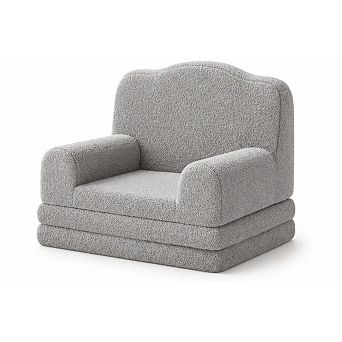 Children Couch Sofa, Extra Wide Toddler Chair with 2-in-1 Convertible Design,Sofa Bed