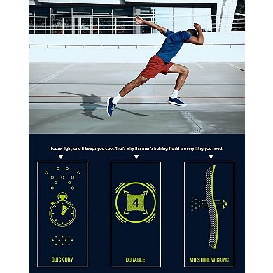 5 Pack Men Mesh Workout Shirts Dry Fit Athletic T-shirt