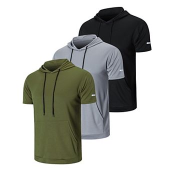 3 Pack Men's Quick Dry Mesh Workout Shirts
