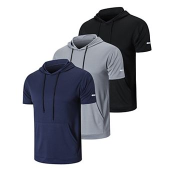3 Pack Men's Quick Dry Mesh Workout Shirts